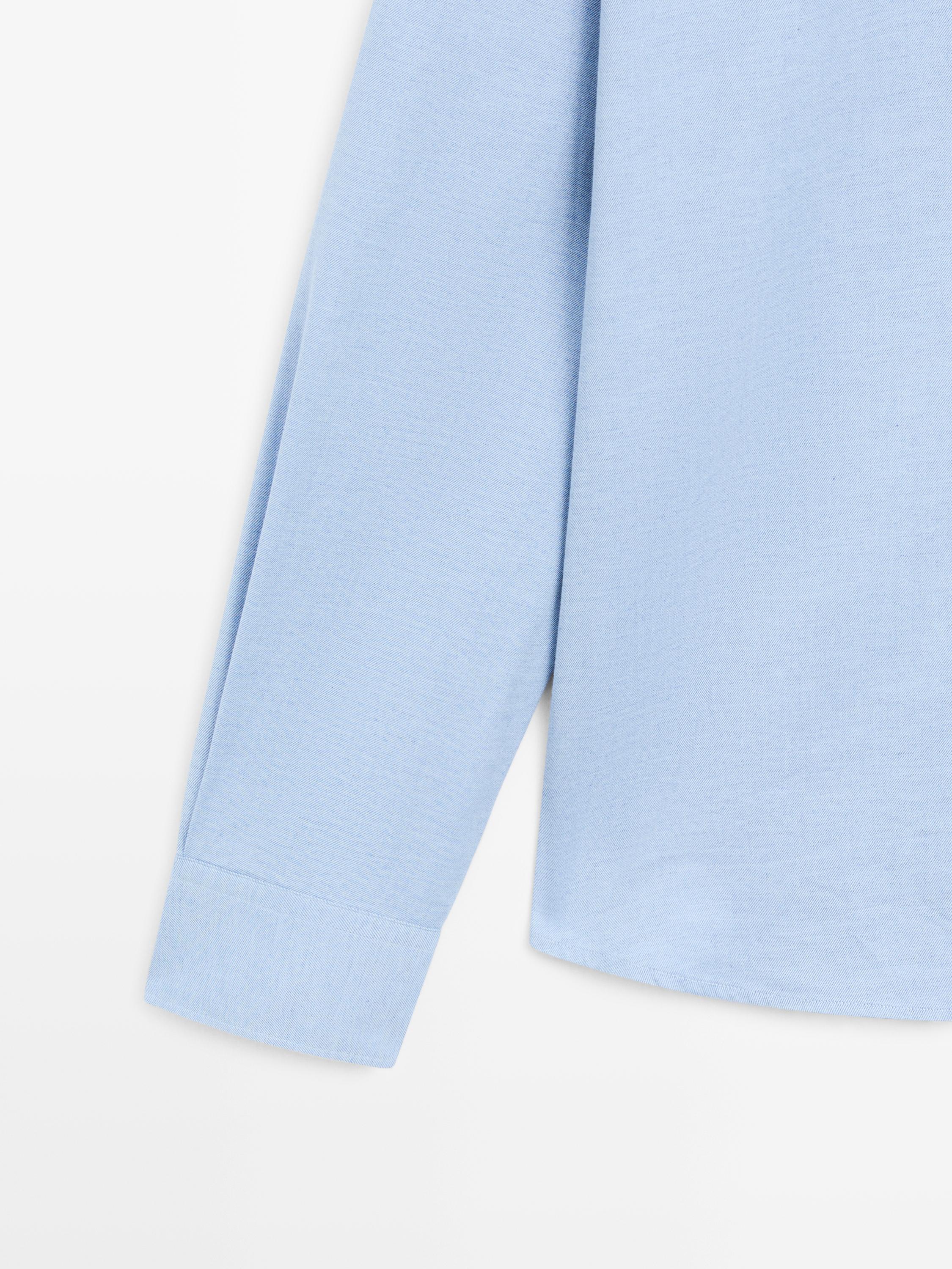 Regular fit twill shirt